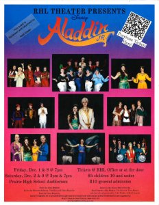 Aladdin Jr. promotional flyer